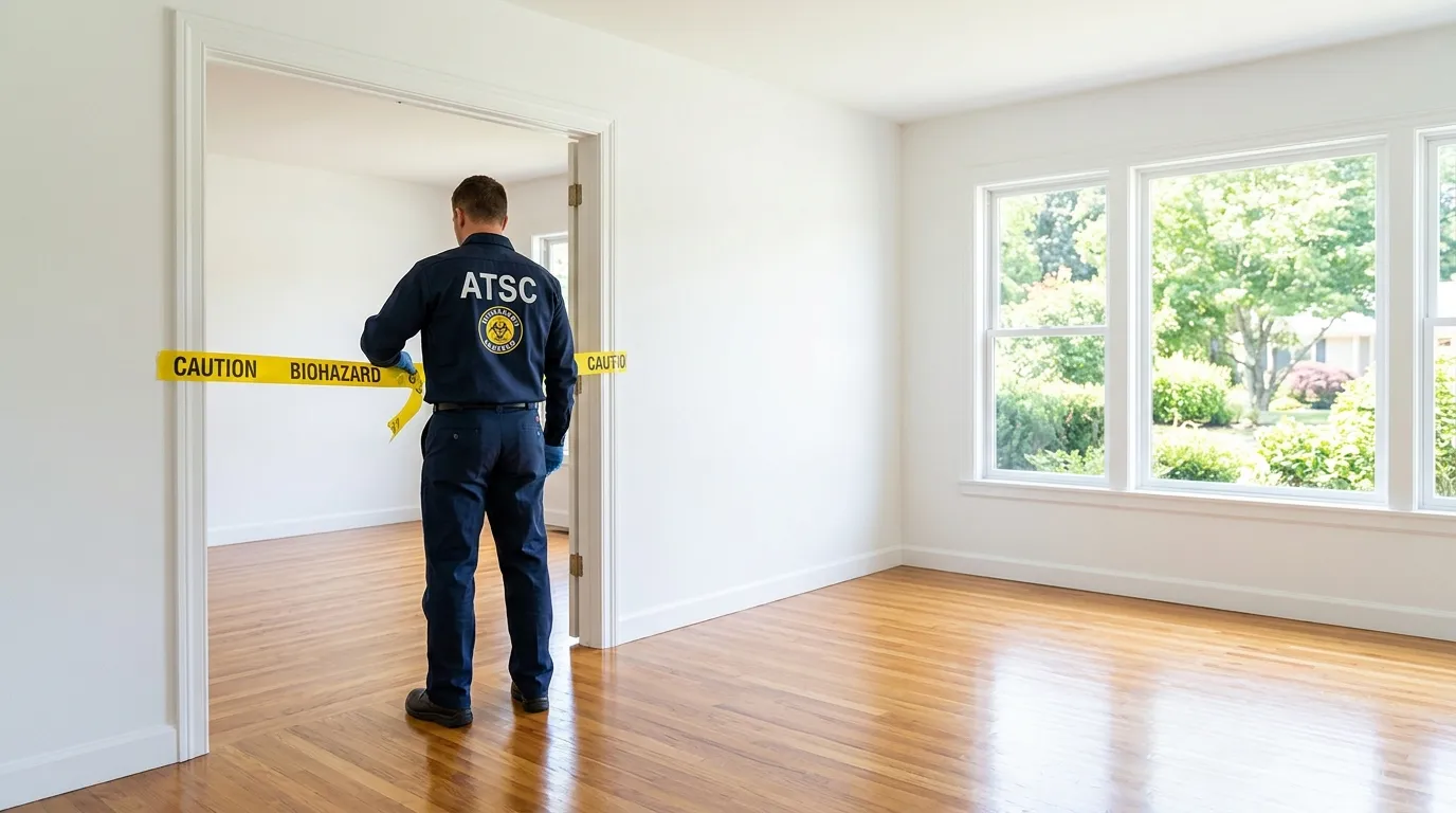 Certified biohazard cleanup crew performing Crime Scene Cleanup in Key West